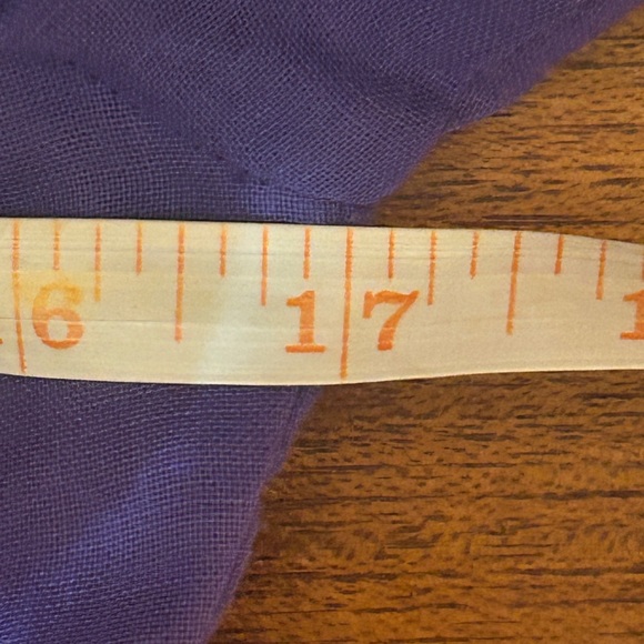 Vintage 70s Handmade Cottagecore Bohemian Purple and Cream Prairie Dress Sz S - Picture 8 of 9